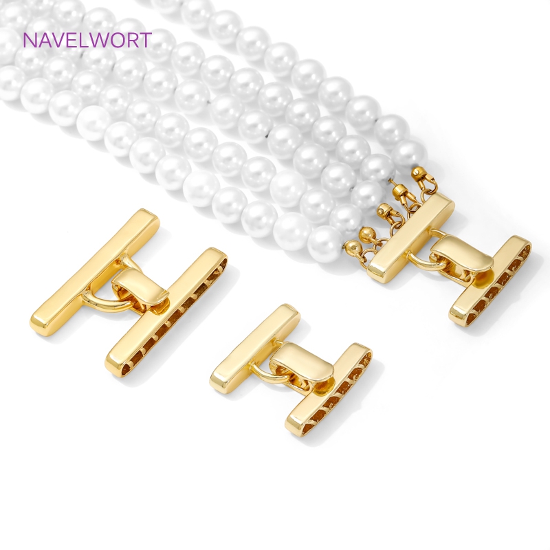 Jewelry Making Hobby - Multi Strands Necklace Clasp 18K Gold