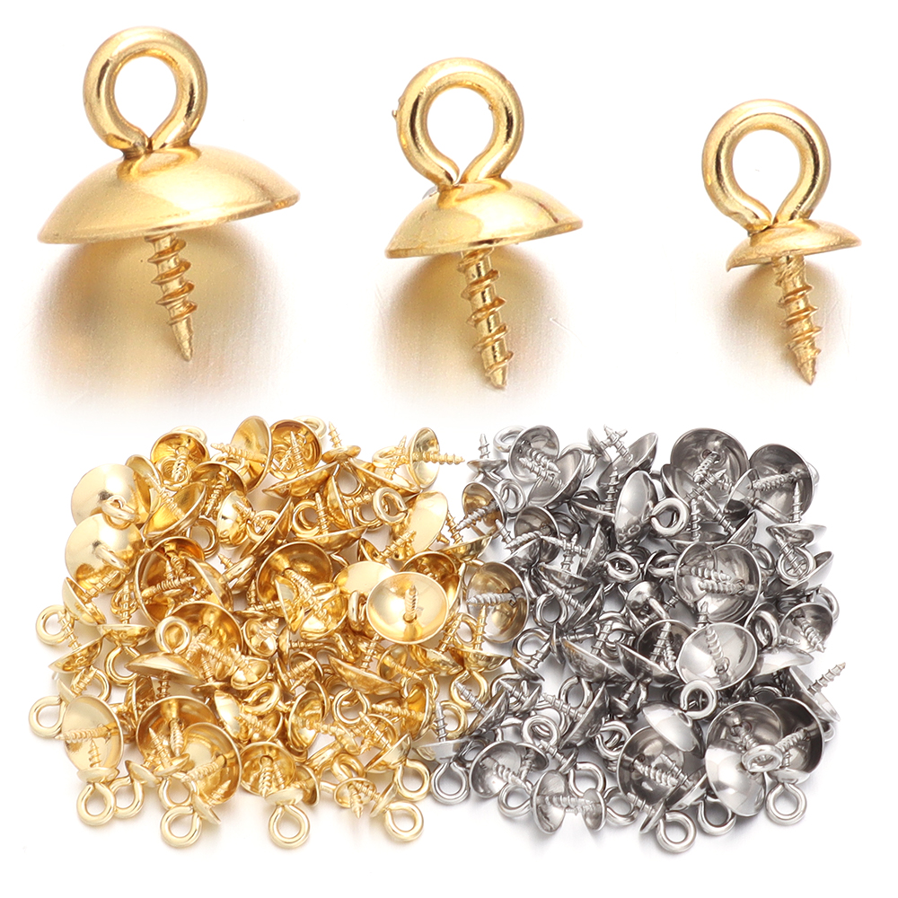 Jewelry Making Eye Pins - 20pcs Stainless Steel Screw Eye Pins