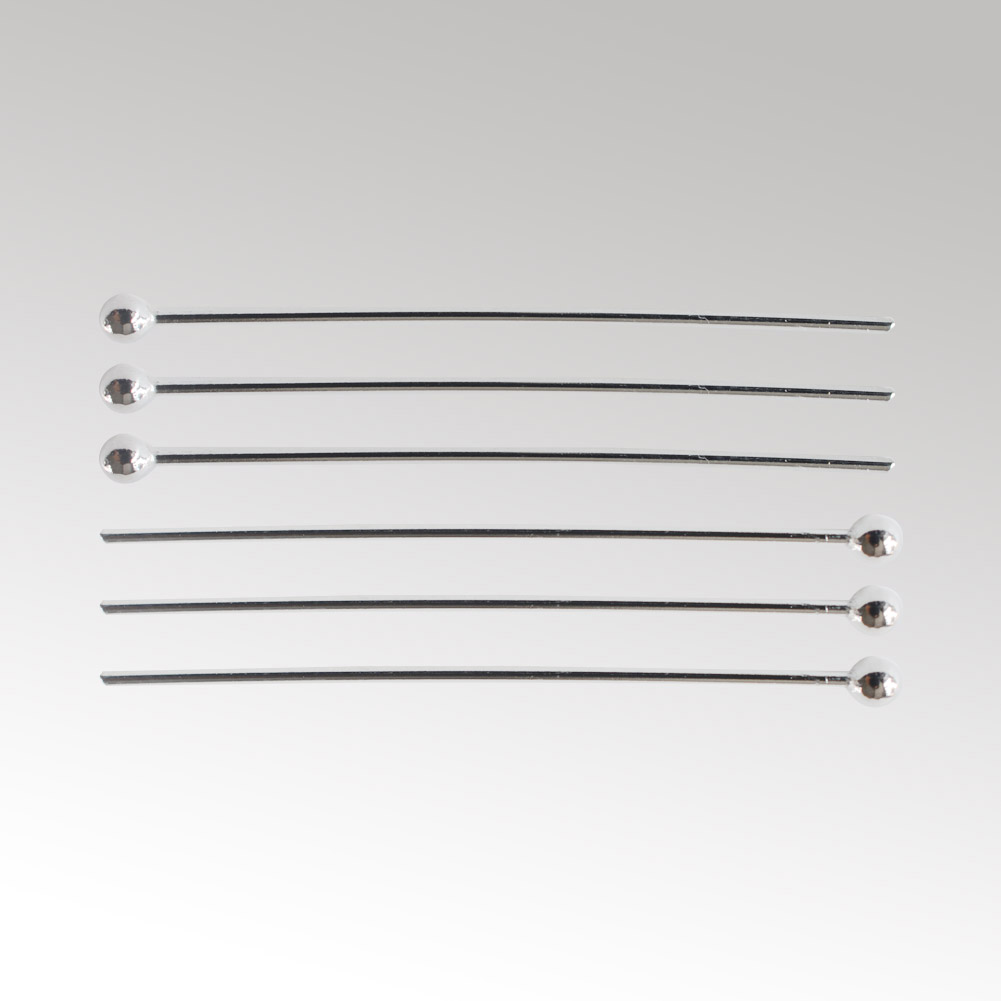 Jewelry Making Basics - 925 Sterling Silver Ball Head Pins