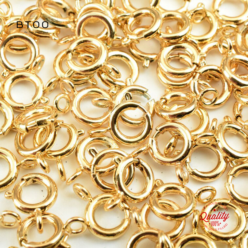 Jewelry Making Hobby - 14K Gold Filled Spring Ring Clasps