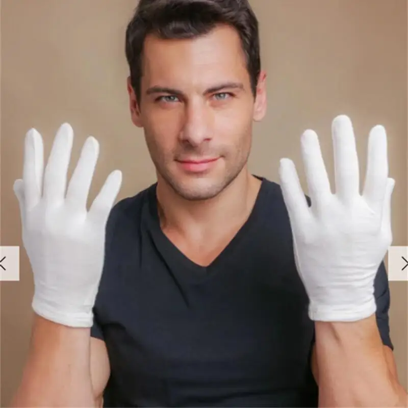 6Pairs White Cotton Work Glove - Jewelry Making Workshop ulasan dan harga