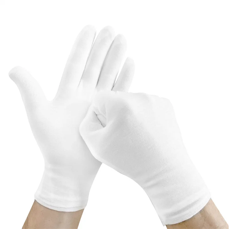 6Pairs White Cotton Work Glove - Jewelry Making Workshop ulasan dan harga
