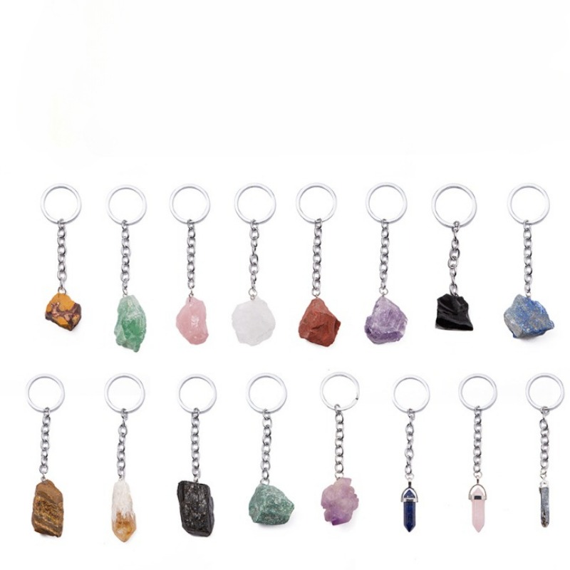 1-2cm Natural Raw Ore Keychain - Jewelry Making Michaels ulasan dan harga