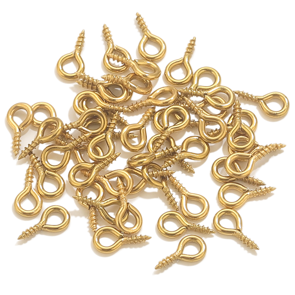 50pcs Stainless Steel Tiny Eye - Jewelry Making Eye Pins ulasan dan harga