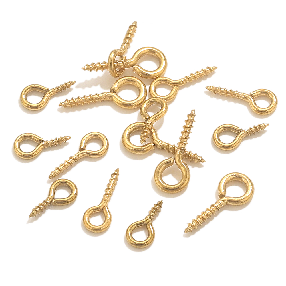 50pcs Stainless Steel Tiny Eye - Jewelry Making Eye Pins ulasan dan harga