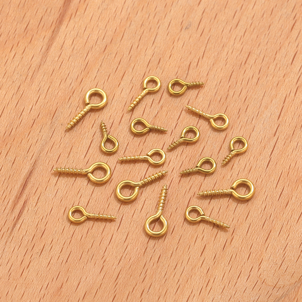 50pcs Stainless Steel Tiny Eye - Jewelry Making Eye Pins ulasan dan harga