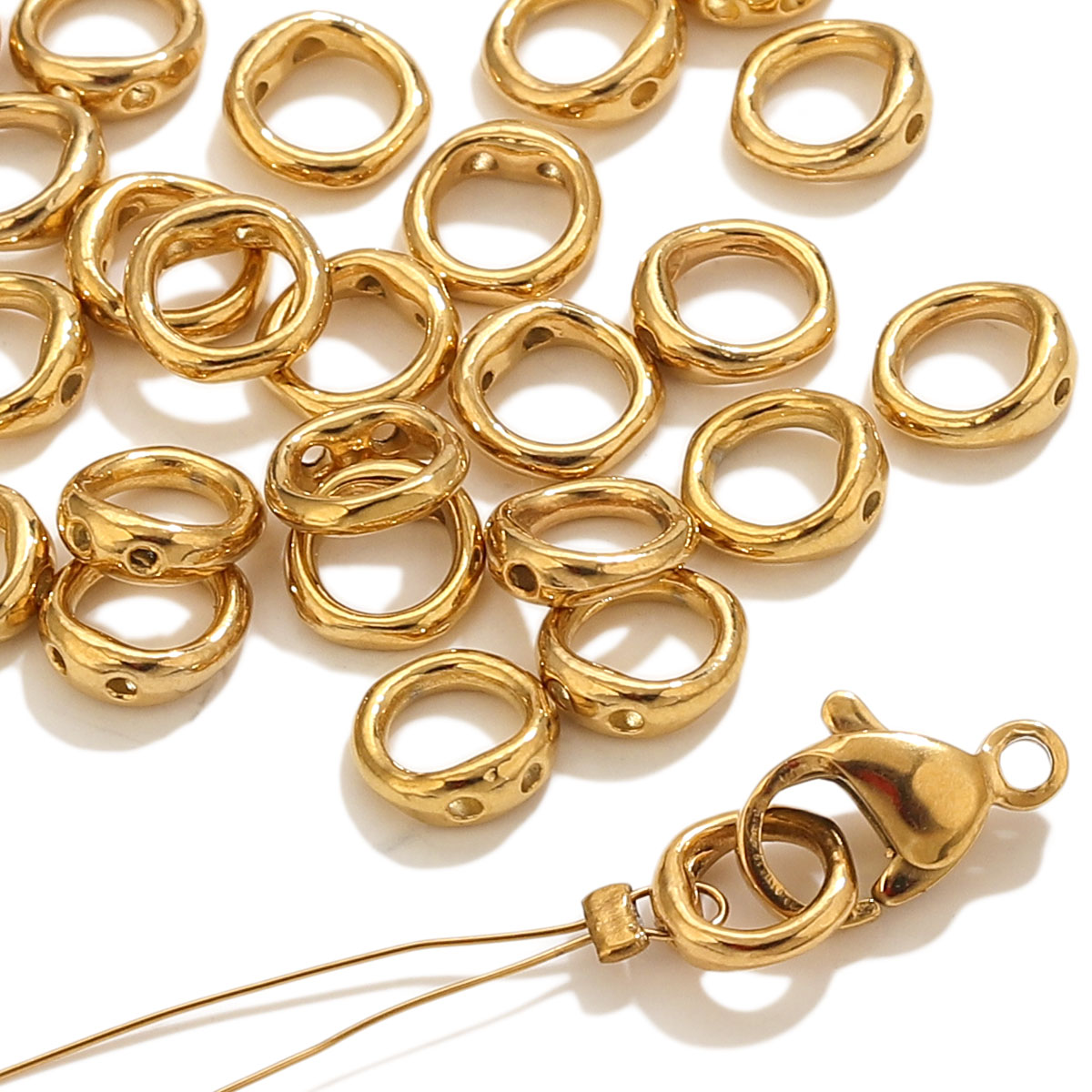 20pcs Stainless Steel Clasps E - Jewelry Making Hobby ulasan dan harga