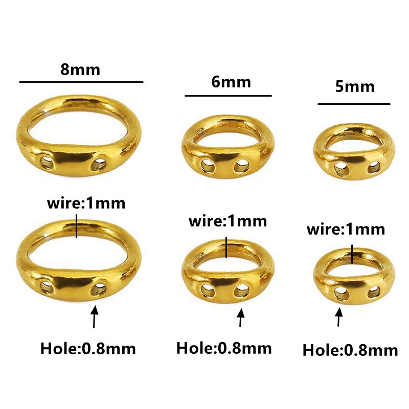 30pcs 5/6/8mm Stainless Steel  - Jewelry Making Hobby ulasan dan harga