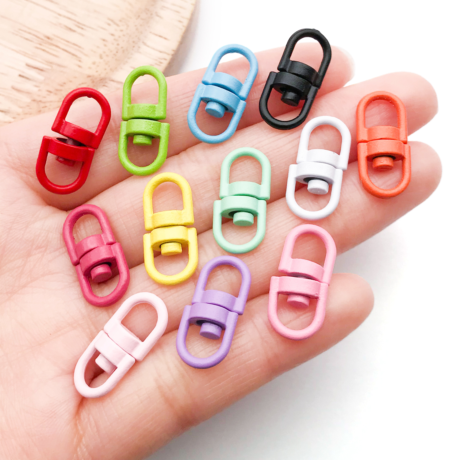 20pcs Metal Rotate Buckle Key  - Jewelry Making Basics ulasan dan harga