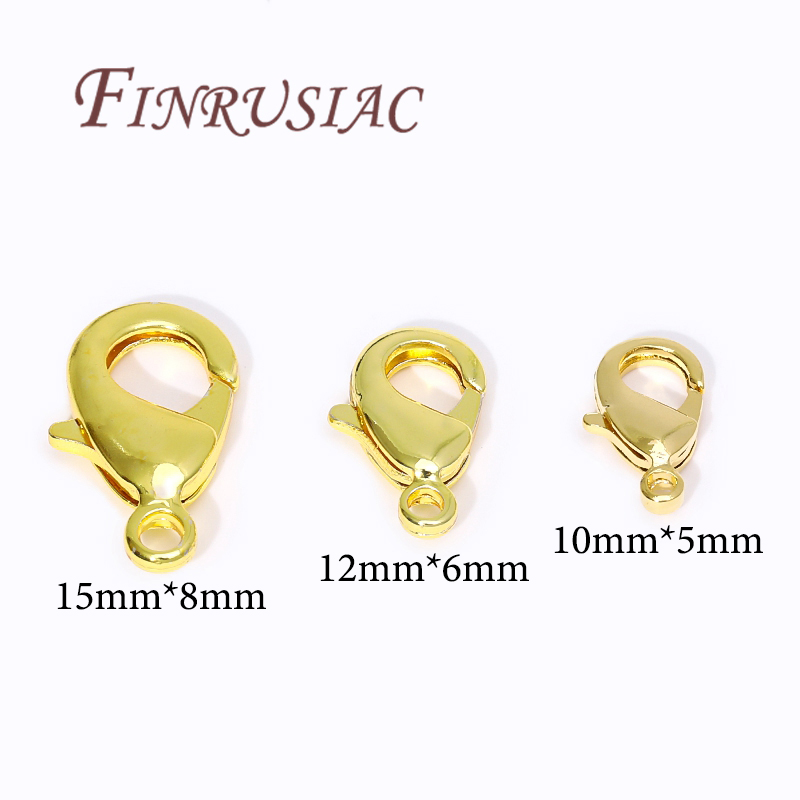 18K Gold Plated Lobster Clasps - Jewelry Making Hobby ulasan dan harga