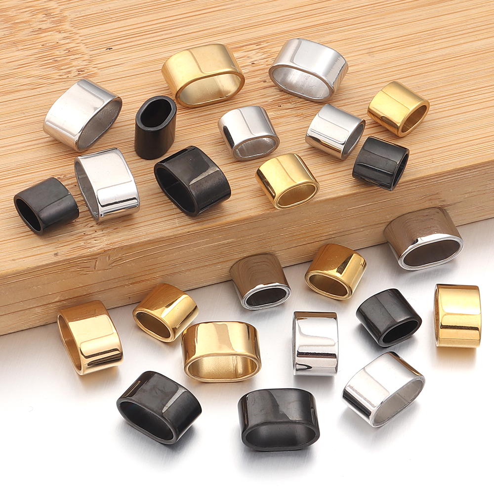 6pcs Flat Stainless Steel Tube - Jewelry Making Hobby ulasan dan harga