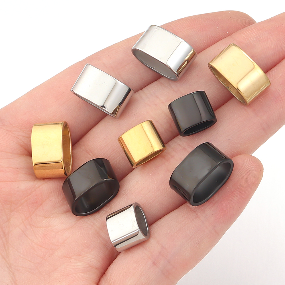 6pcs Flat Stainless Steel Tube - Jewelry Making Hobby ulasan dan harga