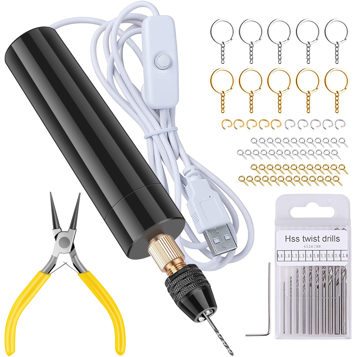 Handheld Mini Electric Drill D - Jewelry Making Dc ulasan dan harga
