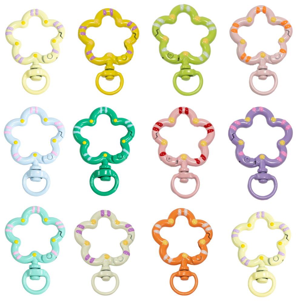 5pcs Flower Metal Lobster Claw - Jewelry Making Basics ulasan dan harga