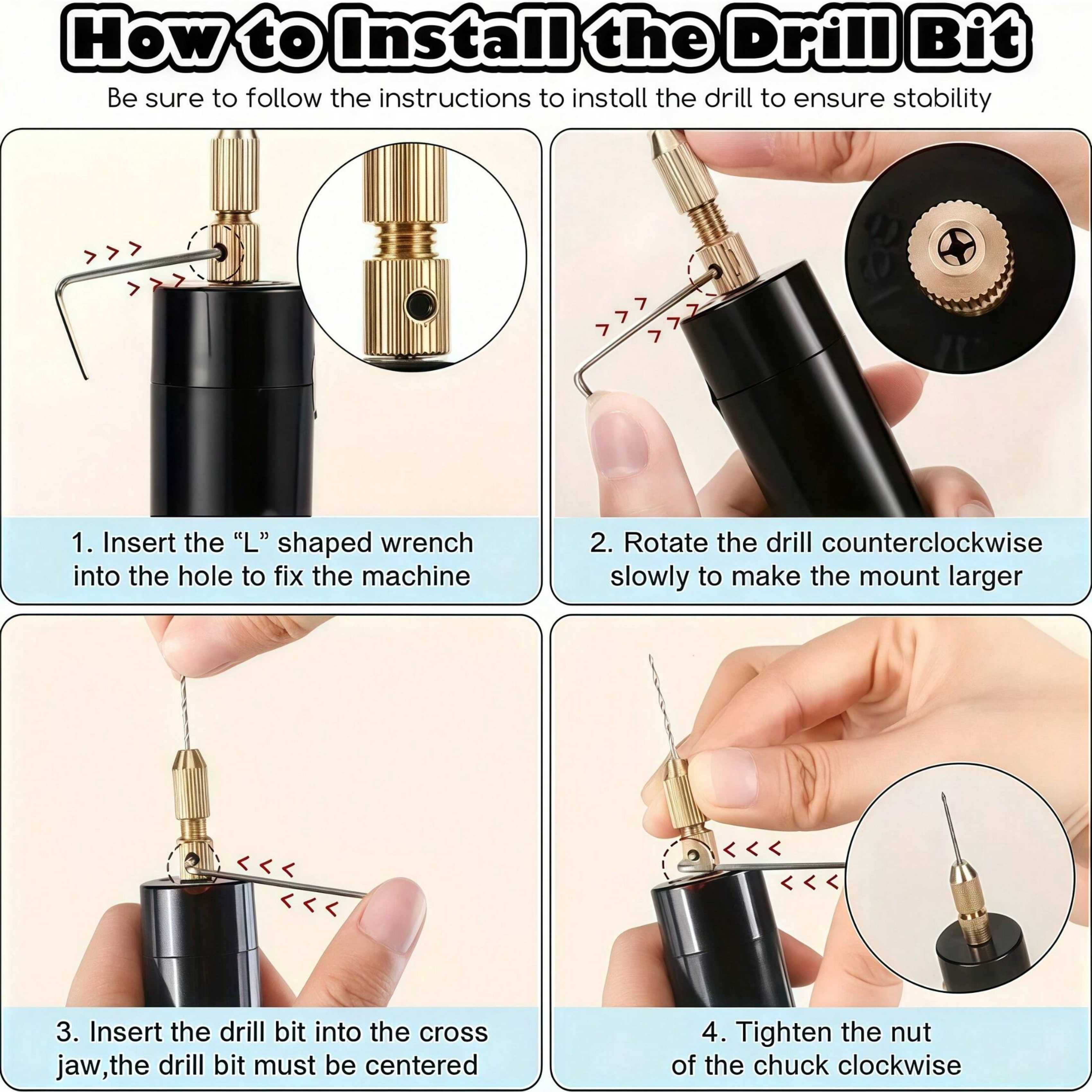 【Mini Electric Drill Set】10Pcs - Jewelry Making Dc ulasan dan harga