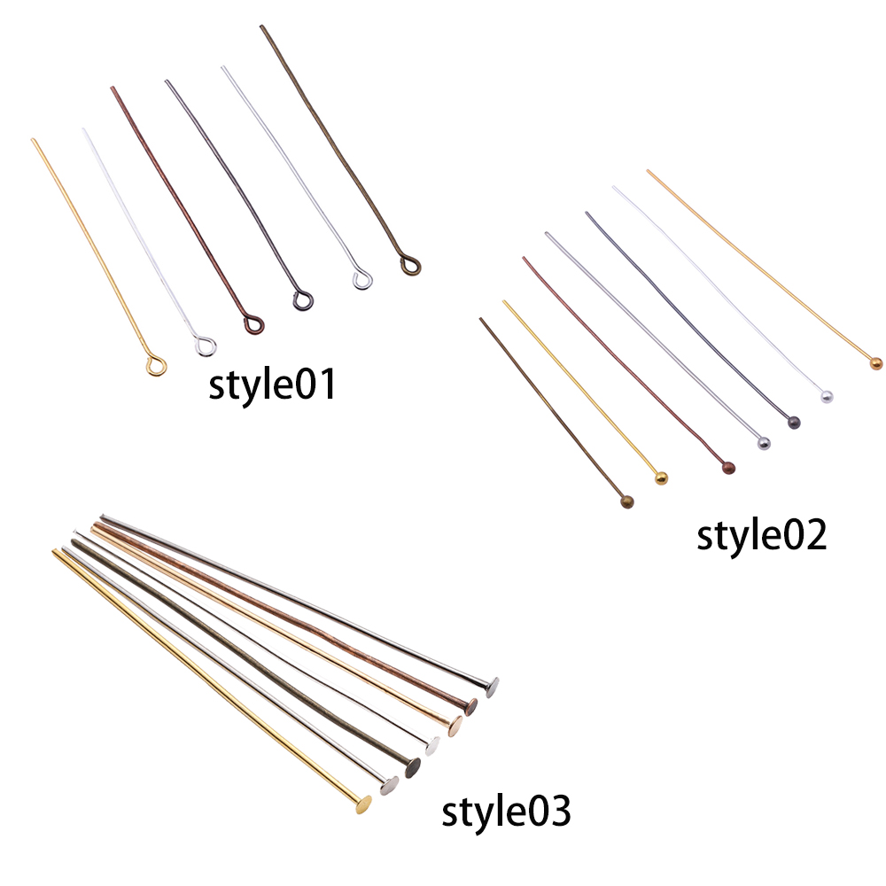 100/200pcs/Lot  3 Styles 16-60 - Jewelry Making Eye Pins ulasan dan harga