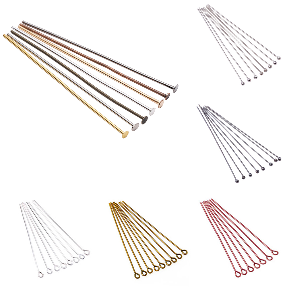 100/200pcs/Lot  3 Styles 16-60 - Jewelry Making Eye Pins ulasan dan harga