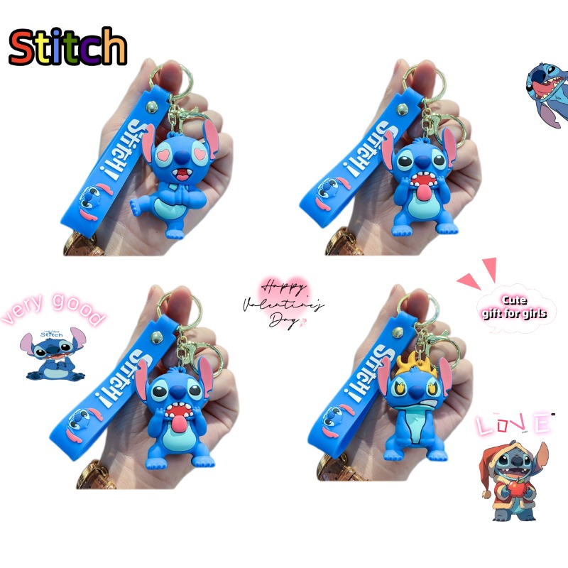 Disney Stitch 3D Doll Car Key  - Jewelry Making Hobby ulasan dan harga