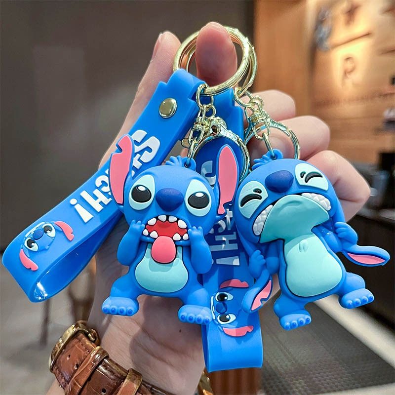 Disney Stitch 3D Doll Car Key  - Jewelry Making Hobby ulasan dan harga