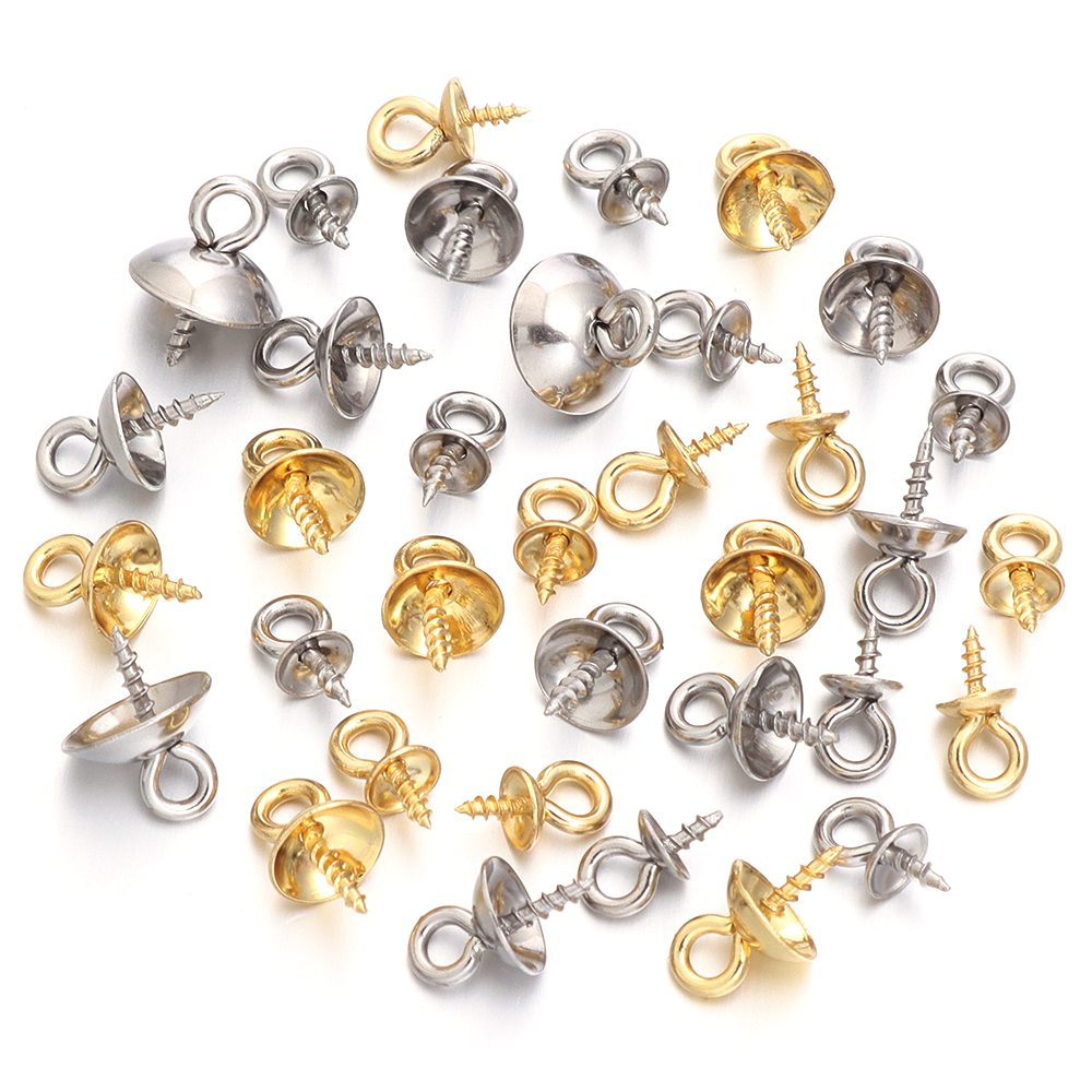20pcs Stainless Steel Screw Ey - Jewelry Making Eye Pins ulasan dan harga