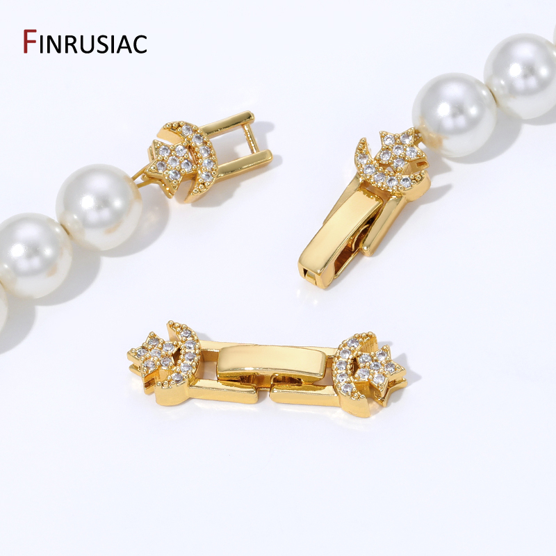 18K Gold Plated Brass Pearl Cl - Jewelry Making Hobby ulasan dan harga
