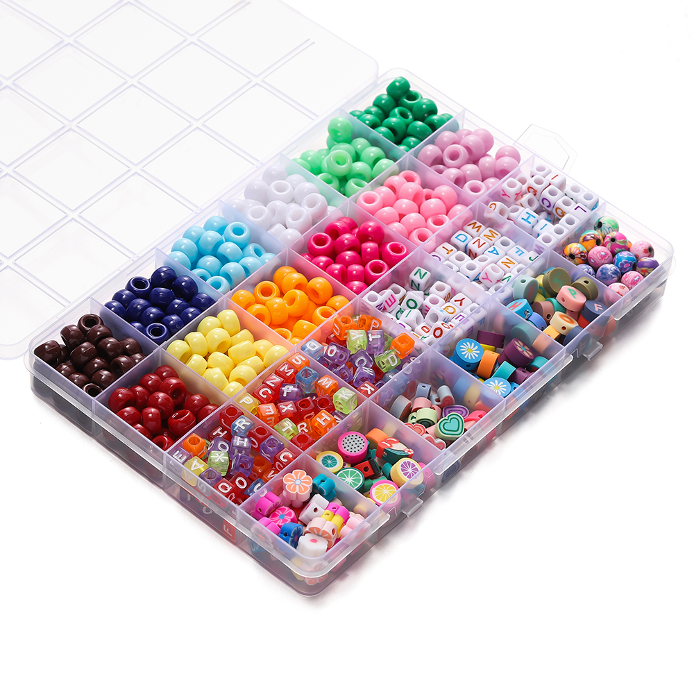 680pcs/Box Colorful Acrylic Po - Jewelry Making Basics ulasan dan harga