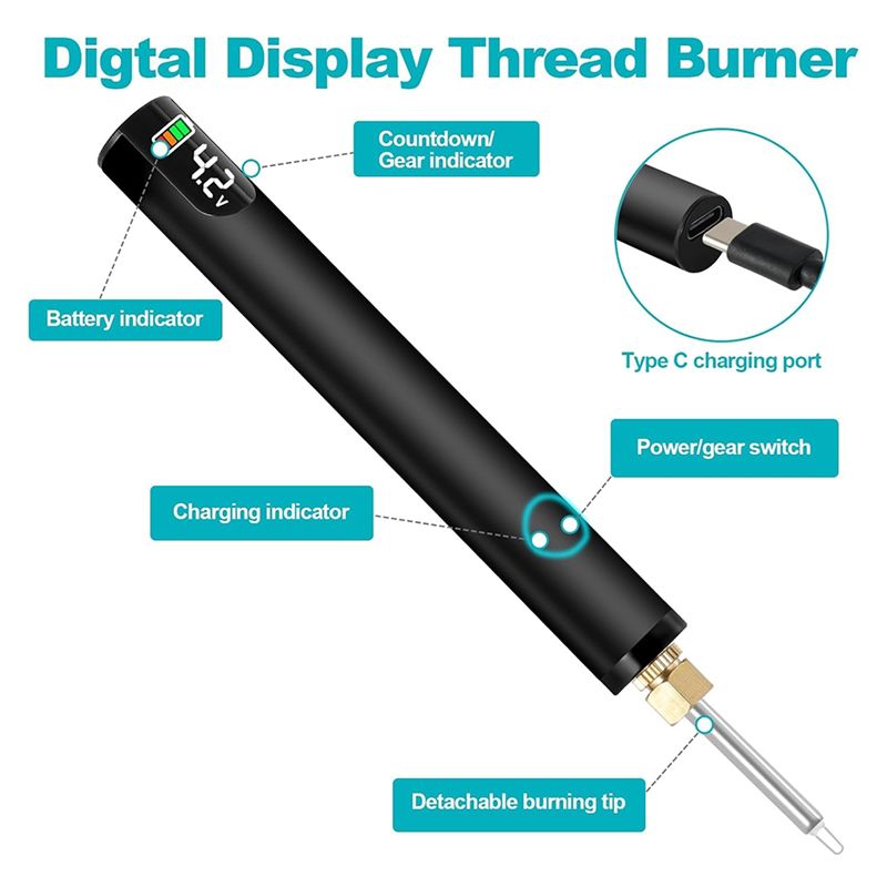 Rechargeable Thread Burner Kit - Jewelry Making Zapper ulasan dan harga