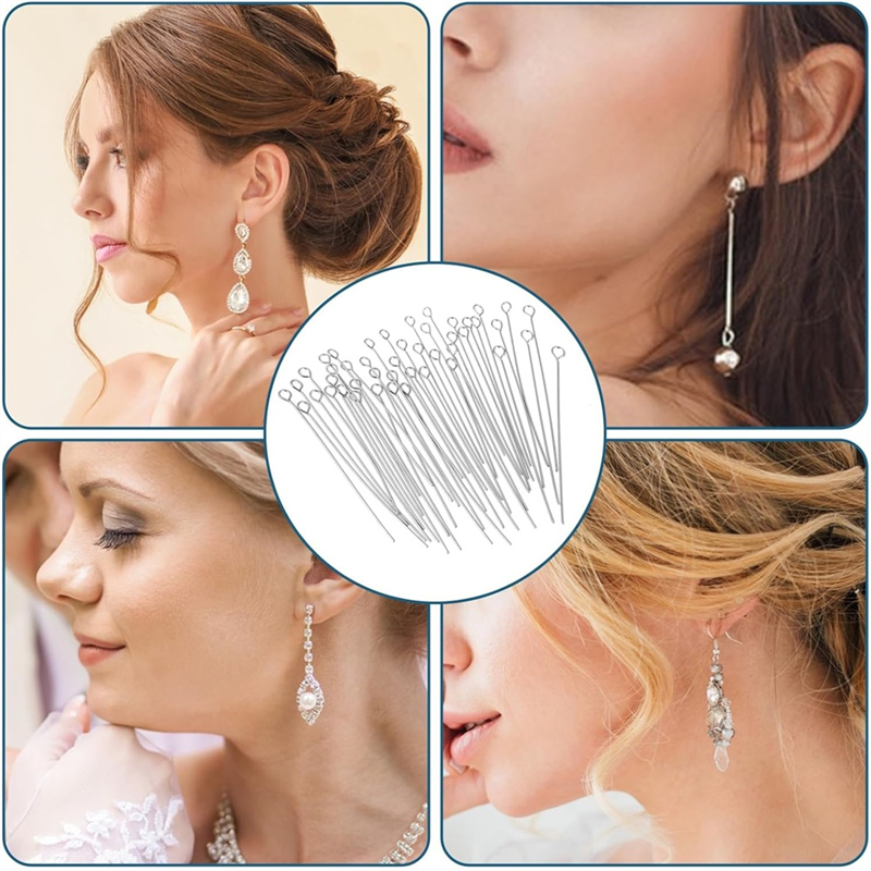 Hot For Jewelry Necklace Makin - Jewelry Making Eye Pins ulasan dan harga
