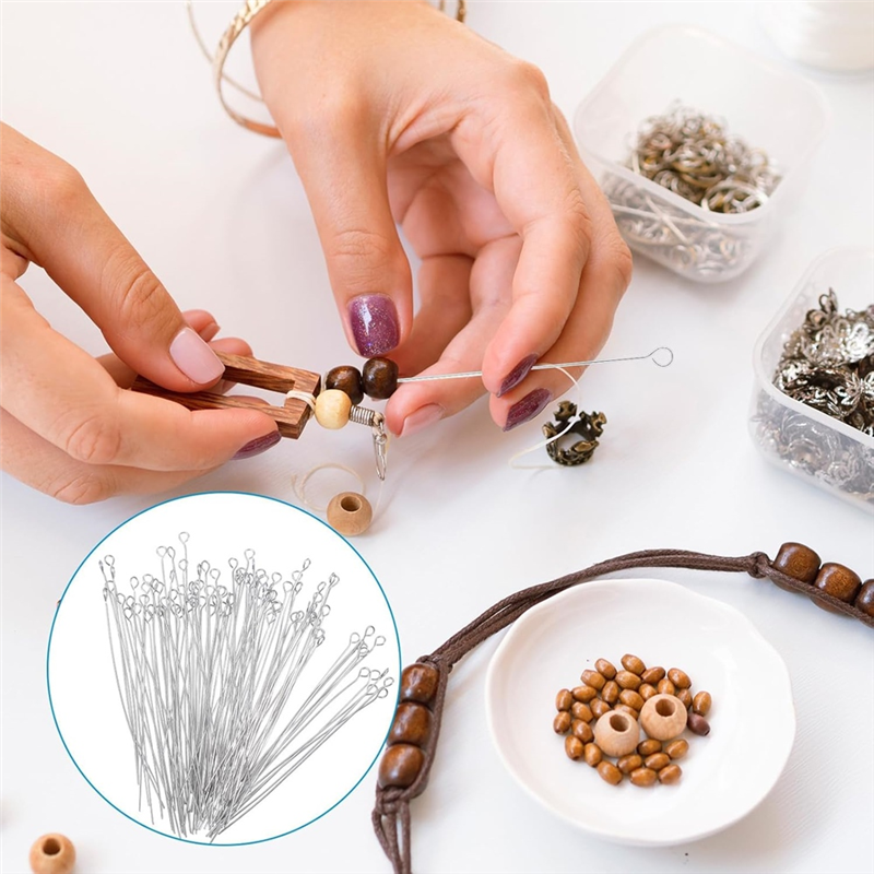 Hot For Jewelry Necklace Makin - Jewelry Making Eye Pins ulasan dan harga