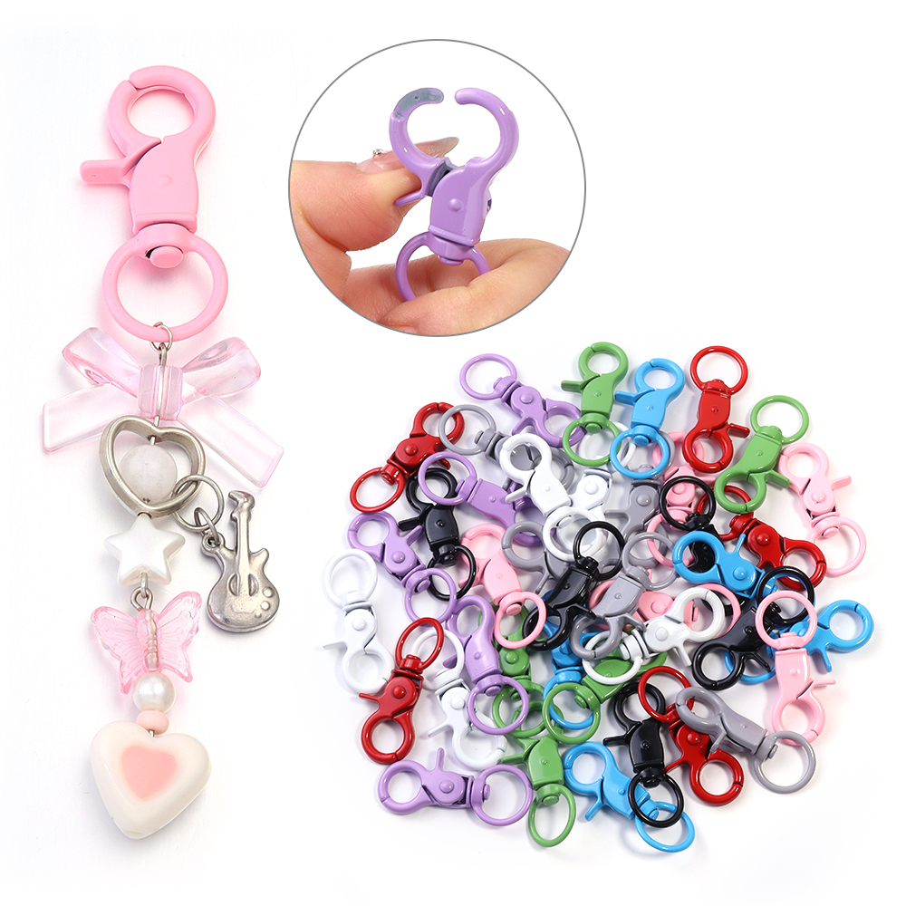 5Pcs/Lot Colorful Swivel Lobst - Jewelry Making Hobby ulasan dan harga