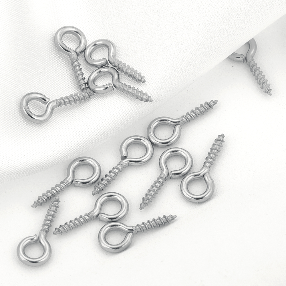 100pcs/lot Stainless Steel Min - Jewelry Making Eye Pins ulasan dan harga