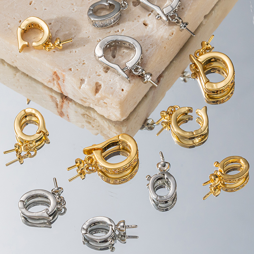 2pcs 18K Gold Plated Brass Eye - Jewelry Making Eye Pins ulasan dan harga