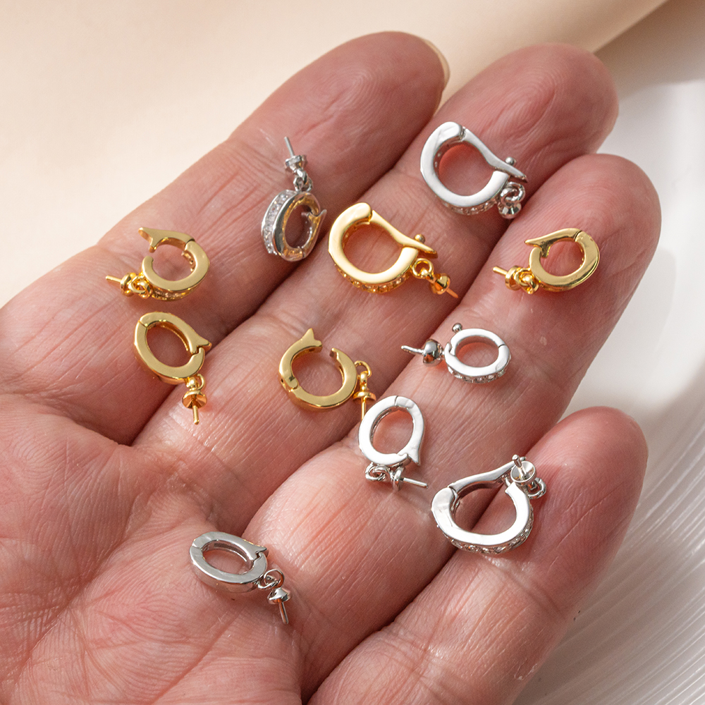 2pcs 18K Gold Plated Brass Eye - Jewelry Making Eye Pins ulasan dan harga