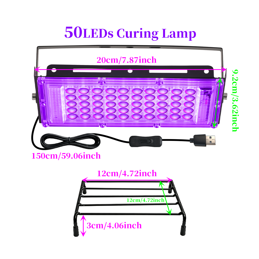 50 LED UV Resin Curing Lamp |  - Jewelry Making Dc ulasan dan harga