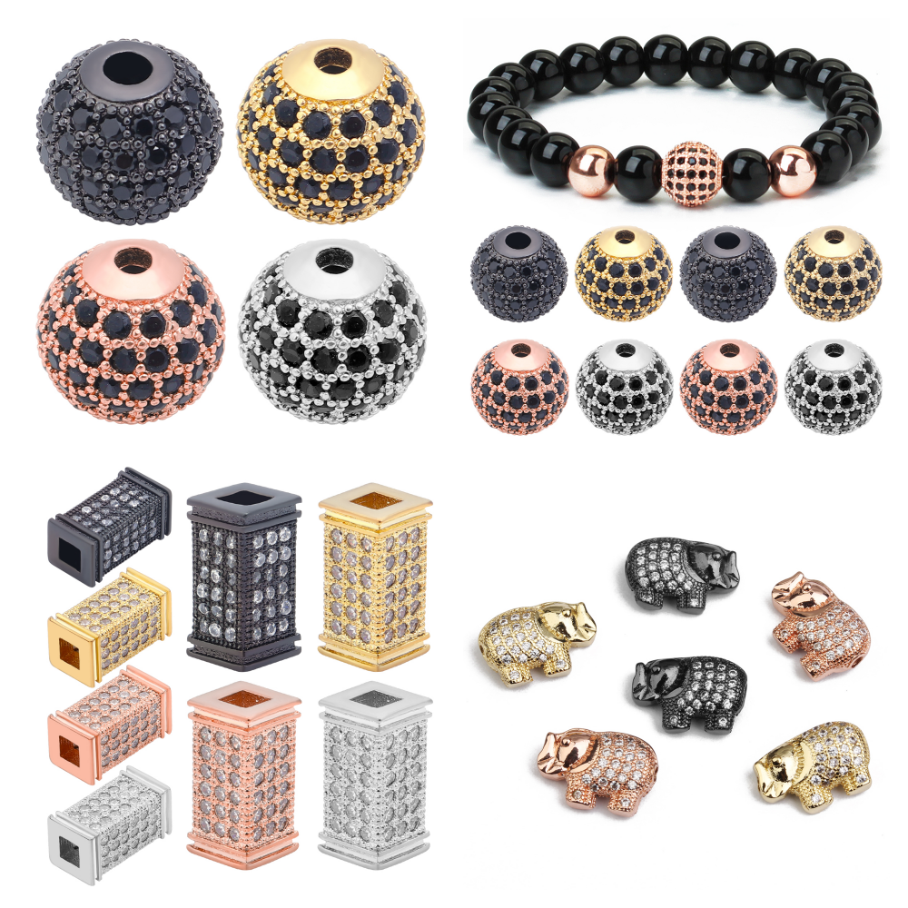 DC  2pcs/lot Copper Inlaid Zir - Jewelry Making Dc ulasan dan harga