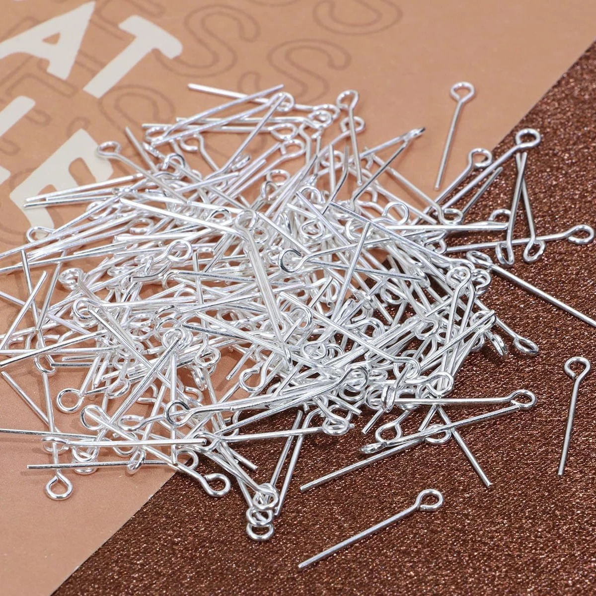 200PCS 16 20 30mm Mini Metal W - Jewelry Making Eye Pins ulasan dan harga