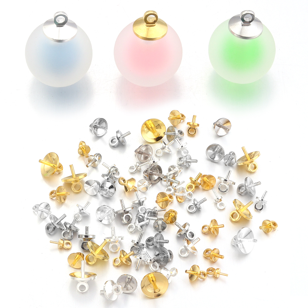 20-100Pcs/Lot Metal Charms Scr - Jewelry Making Eye Pins ulasan dan harga