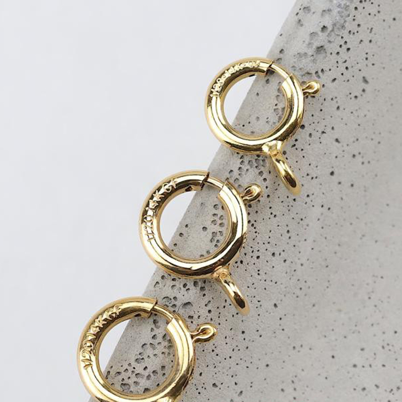 14K Gold Filled Spring Ring Cl - Jewelry Making Hobby ulasan dan harga
