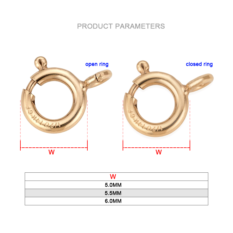 14K Gold Filled Spring Ring Cl - Jewelry Making Hobby ulasan dan harga