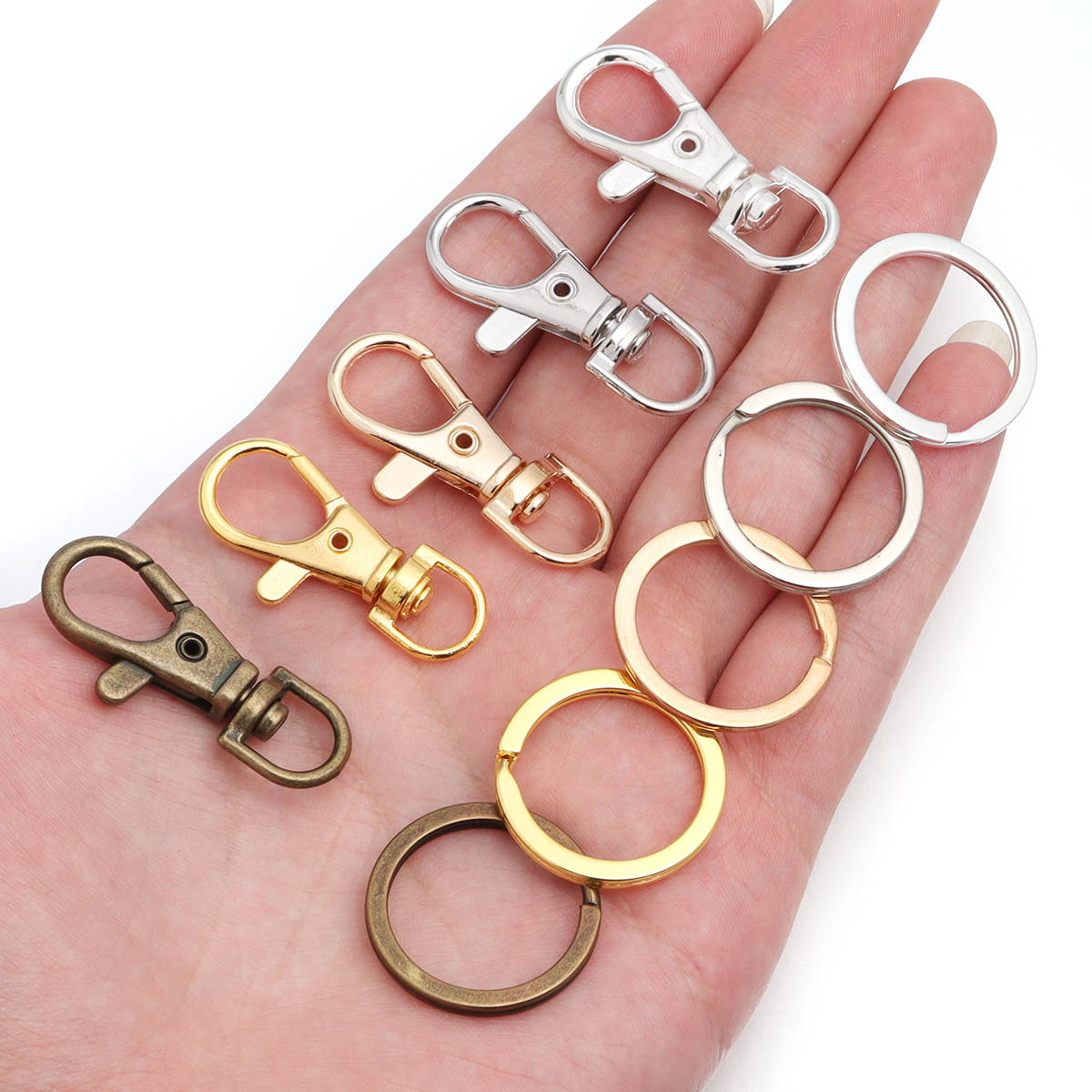 10Sets Alloy Swivel Lobster Cl - Jewelry Making Basics ulasan dan harga